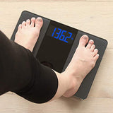 Escali Extra Wide Digital Bathroom Scale for Body Weight with Wide Platform for Natural Stance and Stability, High Capacity of 400 lb, Batteries Included