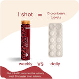 CRANEL UTI BV Support Cranberry Elixir, 1X Bottle (1 Week Supply) + Free pH Test Kit (4X Tests), Clinically-Proven, Packed with 3,000 Real Cranberries (Tart Taste) Vegan & Non-GMO, Zero Added Sugar