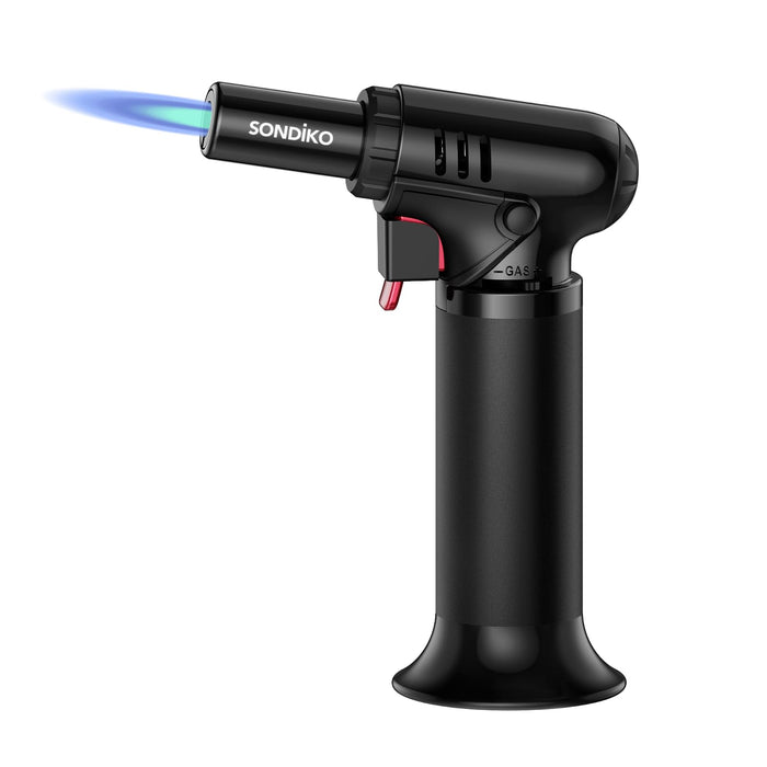 Sondiko Butane Torch, Refillable Soldering Torch with Visible Fuel Window