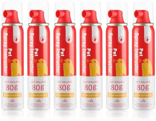 Corrector Spray Dog Trainer, 80ml 6 Pack Corrector Spray for Dogs to Stops Barking, Food Stealing, Dog Fights, Attacks & Unwanted Dog Behaviour, Safe Pet Training Spray