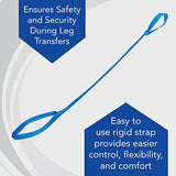 Sammons Preston Leg Lifter Strap, 41" Rigid Leg Strap with Webbed Loops for Hand & Foot, Easy to Use Leg Lift Assist & Riser for Getting In & Out of Beds, Cars, Wheelchairs