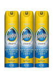 Pledge Everyday Clean Multi Surface Cleaner Aerosol, Dust & Allergen, Lemon, 9.7 oz (Pack of 3)