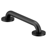 Moen Concealed Grab Bar AC Matte Black 12-Inch Bathroom Safety Grab Bar, R8712BL