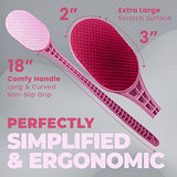 The Ultimate Back Scratcher, Scalp Massager, Back Massager, & Exfoliator - Large Scratch Surface, an All Body Back Scratcher That Gives a Deep Soothing Scratch (Pink)