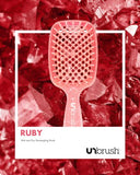 FHI HEAT UNbrush Wet & Dry Vented Detangling Hair Brush, Ruby Peach