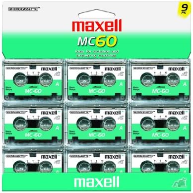 Maxell MC-60 UR Microcassettes (Pack of 9)
