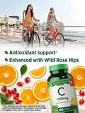 Nature's Truth Vitamin C 1000mg with Rose HIPS | 300 Caplets | Vegetarian, Non-GMO & Gluten Free Supplement