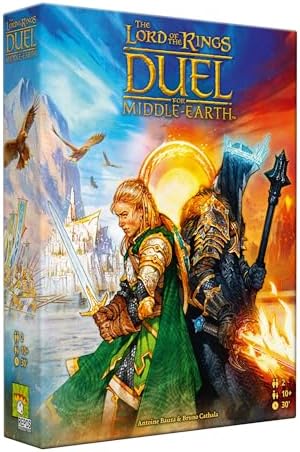 The Lord of The Rings: Duel for Middle-Earth Board Game - Epic Strategy Game of Power and Conquest for Kids and Adults, Ages 10+, 2 Players, 30 Minute Playtime, Made by Repos Production