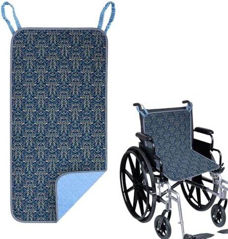 Waterproof Highly Absorbent Incontinence Wheelchair Pads for Elderly (Dark Blue)