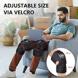 FIT KING Knee Massager with Heat, Knee Brace Wrap for Arthritis Pain Relief, Air Compression Massage Improves Circulation Around The Knee, 3 Modes and 3 Intensities, FSA HSA Approved
