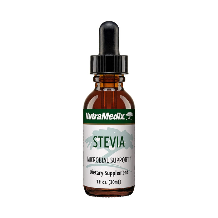 NutraMedix Stevia - Bioavailable Liquid Stevia Leaf Extract Drops for Microbial Support - Sugar Alternative with Microbial Support Properties - Low-Carb, No Added Sugar (1 oz / 30 ml)