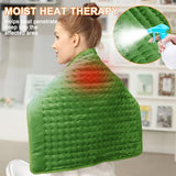 Heating Pad-Electric Heating Pads for Back,Neck,Abdomen,Moist Heated Pad for Shoulder,knee,Hot Pad for Arms and Legs,Dry&Moist Heat & Auto Shut Off(Military Green, 20''×24'')