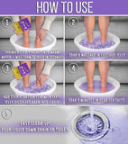 Crafts And The City SOO Jelly Pedicure Packs - Pedicure Foot Soak For Feet - Moisturizing Jelly Spa Pedi Soak - Foot Spa Bath Soak For Soaking - Pedicure Foot Gel To Relax Sore Feet (Lavender)