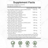 Irish Sea Moss 7000mg Per Serving, 240 Veggie Capsules – 14 Superfood Complex – 3000mg Black Seed Oil, 2000mg Ashwagandha, 600mg Ginger, 5000mg Shilajit, 600mg Bladderwarck, Turmeric, Noni & More