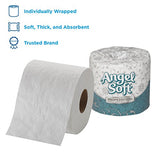 Georgia-Pacific Angel Soft ps 16880 White 2-Ply Premium Embossed Bathroom Tissue, 4.05" Length x 4.0" Width (Case of 80 Rolls, 450 Sheets Per Roll)