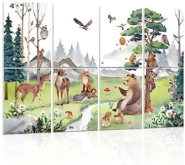 Acoustic Panels Sound Absorbing Art: Soundproof Panels Noise Cancelling Panels Sound Proof Padding for Home Office, 8 Pack Acoustical Treatment for Recording Studio 12x16”