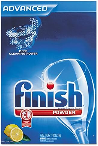 Finish Powder Dishwasher Detergent, Lemon Fresh Scent, 75 Ounce(Pack of 2)