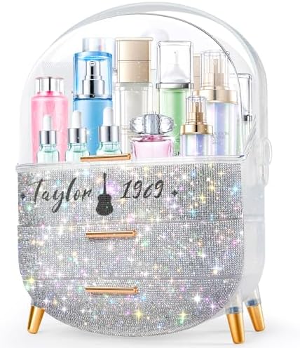 Teen Girls Gift Makeup Organizer,Skincare Organizer Jewelry Storage,Cosmetics Storage and Display Case,Make Up Holders and Organizers for Countertop,Bathroom Organizer (Taylor)