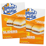 Gourmet Kitchn White Castle Classic Cheese Sliders | 2 Boxes (16 Sliders Per Box, 32 Total Sliders) - Sliders with grilled onions on signature bun and Ready Set Gourmet Donate a Meal Program