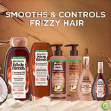 Garnier Whole Blends Coconut Oil & Cocoa Butter Smoothing Shampoo for Frizzy Hair, 22 Fl Oz, 2 Count (Packaging May Vary)