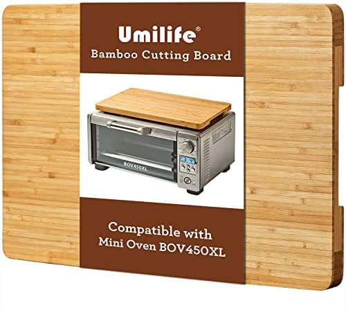 Cutting board Compatible with Breville BOV450XL Mini Smart Toaster Oven, Accessories for Countertop Oven, With Heat Resistant Non-Skid Silicone Feet, Creates Storage Space, Protects Cabinets Cupboard