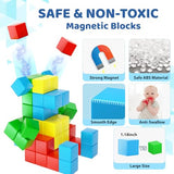 Magnetic Blocks for Toddler Toys,1.18 Inch Large Magnetic Cubes,STEM Preschool Learning Sensory Montessori Outdoor Travel Building Christmas Toys Gifts for 3 4 5 6 Year Old Kids Boys Girls (28pcs)