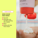 Evereden Kids Cloud Face Wash: Tropical Sorbet, 3.4 fl oz | Creamy & Fun Skin Care for Kids | Easy-to-Use Kids Face Wash | Non-toxic Kids Skin Care for Sensitive Skin