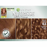 Garnier Hair Color Nutrisse Nourishing Creme, 63 Light Golden Brown (Brown Sugar) Permanent Hair Dye, 2 Count (Packaging May Vary)