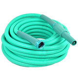 BERNINI 50' No-Kink Lite Chroma Outdoor Metal Garden Hose - Turquoise Blue