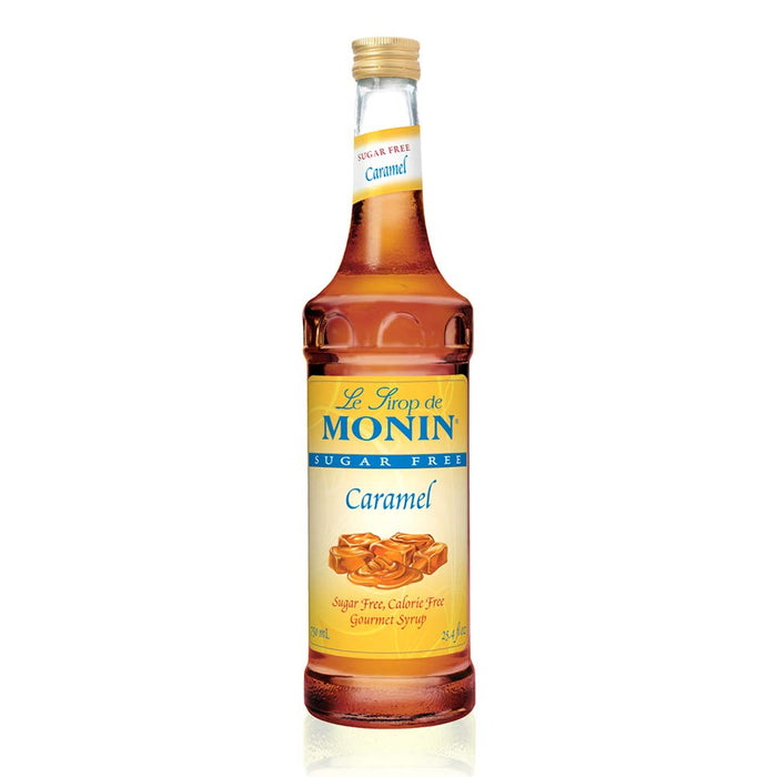 Monin - Sugar Free Caramel Syrup, Mild and Sweet, Great for Coffee and Desserts, Gluten-Free, Non-GMO (750 ml)