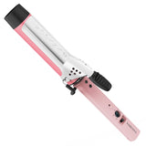 VODANA Professional GlamWave Ceramic Curling Iron, Long-Lasting Natural Curls, Instant Heat, Hair Curler, Curling Wand, Available in USA (1.4 inch, Pink)