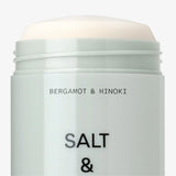 SALT & STONE Natural Aluminum-Free Deodorant with Bergamot & Hinoki - For Men & Women