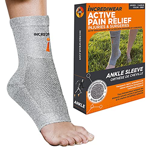 Incrediwear Ankle Sleeve, Grey, Large