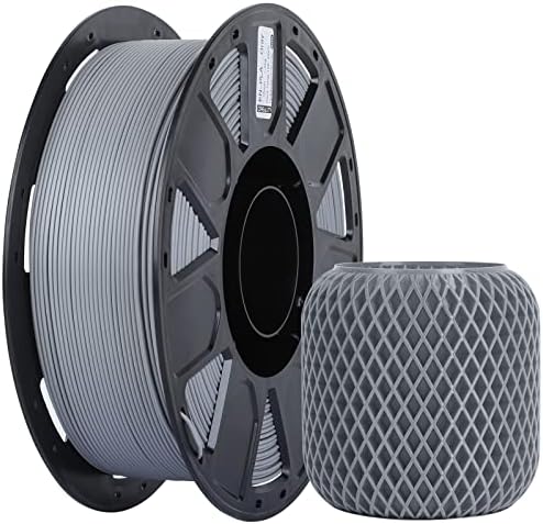 Creality 3D Printer Filament 1.75mm, Ender PLA Filament No-Tangling Smooth Printing Without Clogging No Warping, Fit Most FDM 3D Printers, 1kg Spool, Dimensional Accuracy +/- 0.02mm, Gray
