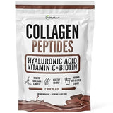 Chocolate Collagen Powder. Collagen with Hyaluronic Acid and Vitamin C. Chocolate Collagen Peptides Powder Chocolate. Collagen with Vitamin C & Biotin for Hair, Skin, Nails, Joint. Keto, Type 1 and 3.