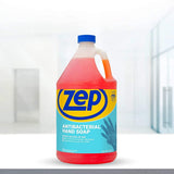 Zep Industrial Antibacterial Hand Soap - 1 Gallon (Case of 4) R46124 - Mild Formula, Removes Dirt and Soils From Hands