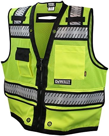 DEWALT DSV521 Class 2 Heavy Duty Surveyor Vest, 3X-Large