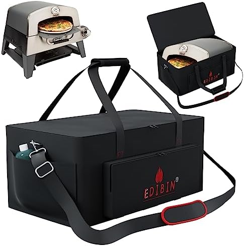 Cuisinart Pizza Oven Plus Carry Bag for CGG-403 3-in-1, Heavy Duty 600D Waterproof Grill Bag, Black