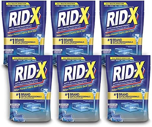 Rid-X Septic Treatment, 12 Month Supply of Septi-Pacs, 12.6 Oz