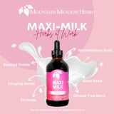 Mountain Meadow Herbs Maxi-Milk - 2 oz - All Natural Liquid Lactation Supplement to Increase Milk Supply for Breastfeeding Moms