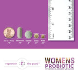 Replenish the Good - Probiotics for Women Digestive Health, Gut Health Probiotics with D3, Prebiotics & Cranberry - Vegan, UTI & Yeast Defense, 60 Tablets