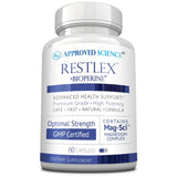 Approved Science Restlex - 420 mg Magnesium Glycinate Blend, L-theanine 200 mg - 60 Capsules