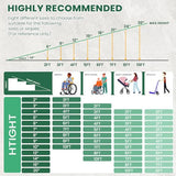 TaiH Leo 2FT Wheelchair Ramp, 24" L x 29" W Wheelchair Ramps, 800 LBS Capacity Wheel Chair Ramp, Portable Wheelchair Ramp, for Home, Steps, Stairs, Doorways