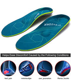 Full-Length Orthopedic Insoles for Plantar Fasciitis Arch Support for Flat Feet Heel Spurs and Foot Pain Running Shock Absorption Inserts