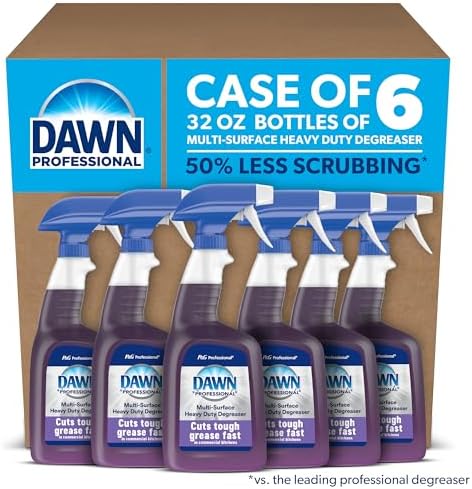 Dawn Professional Multi-Surface Heavy Duty Degreaser Spray, 32 fl oz (Case of 6), Ready to Use for Kitchen, Restaurants, Foodservice, and More