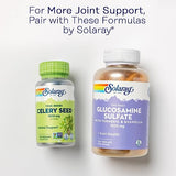 SOLARAY Glucosamine Chondroitin Hyaluronic Acid, Healthy Bone and Joint Support Supplement Plus Vitamin C for Enhanced Absorption, Lab Verified, 60-Day Guarantee, 60 Servings, 180 VegCaps