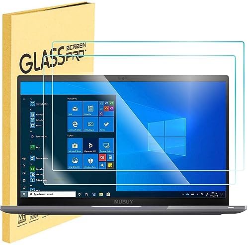 2 Pack 17" Laptop Screen Protector Tempered Glass Designed for Universal 17 inch with 16:10 Aspect Ratio Laptop Screen Protector, (367mm x 229mm) , High Definition Clear,9H Hardness, Bubble Free