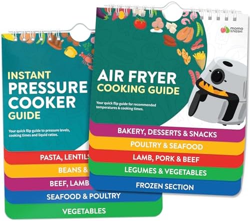 Air Fryer & Instant Pot Magnetic Cooking Guides - 7" x 6" Each - Set of 2 Instant Pot Air Fryer Accessories Cook Books - Airfryer Kitchen Accessories & Kitchen Gadgets 2025