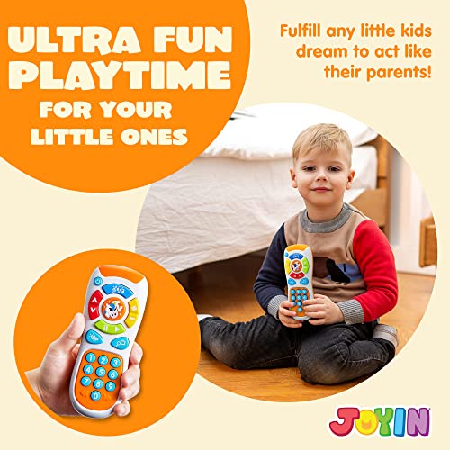 JOYIN Smartphone Toys for Baby, Remote Control Baby Phone with Music, Baby Learning Toy, Christmas Birthday Gifts for Baby, Infants, Kids, Boys and Girls, Holiday Stuffers Present