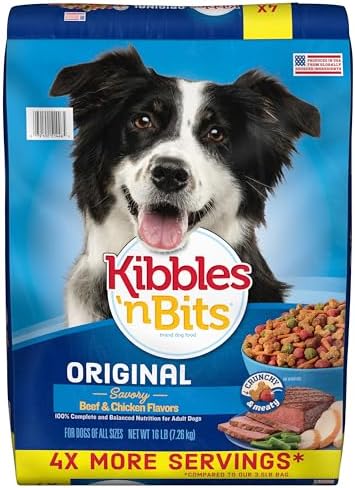Kibbles 'N Bits Original Savory Beef & Chicken Flavors Dry Dog Food, 16-Pound